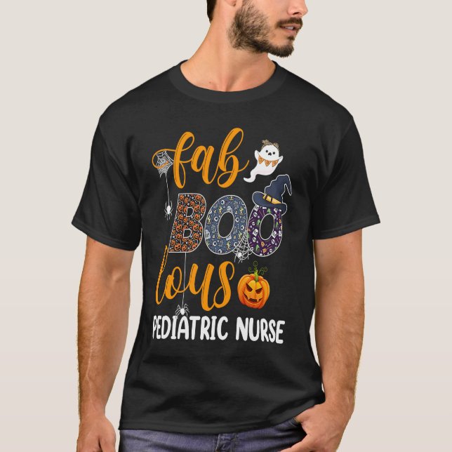 Camiseta Fabulous Nurse Costume Faboolous Pediatric Nurse H (Frente)