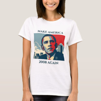 Camiseta Faça a América 2008 outra vez t-shirt de Obama