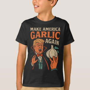 Camiseta Faça a América do Alho Novamente Resistir Anti Tru