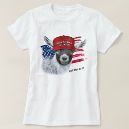 Camiseta Faça a América GOAT de novo Pygmy Goat T-Shirt
