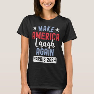 Camiseta Faça a América rir novamente Presidente 2024 Kamal