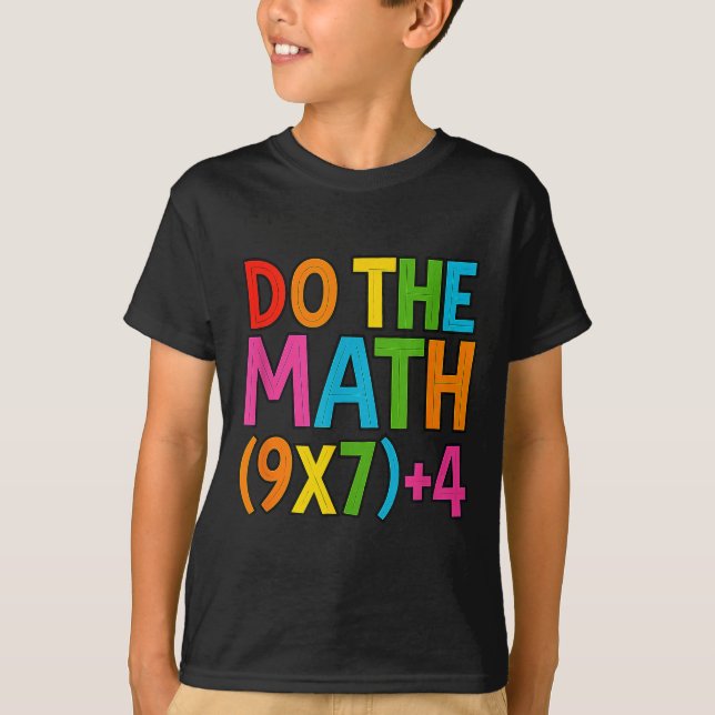 Camiseta Faça a Conta 67 Meme 6 7 Divertido Seis Sete  (Frente)