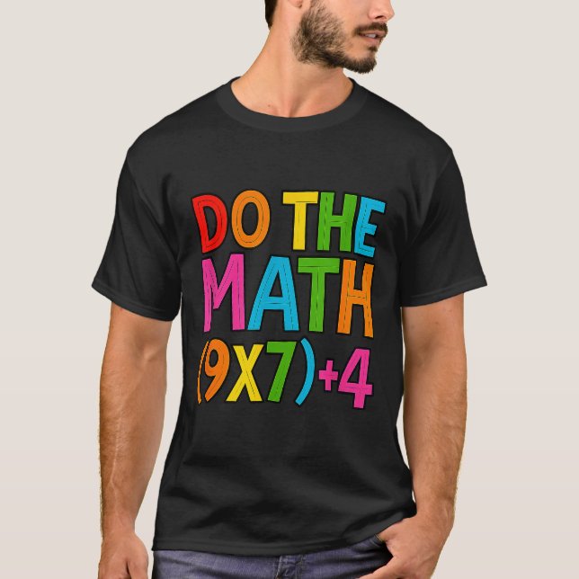 Camiseta Faça a Conta 67 Meme 6 7 Divertido Seis Sete  (Frente)