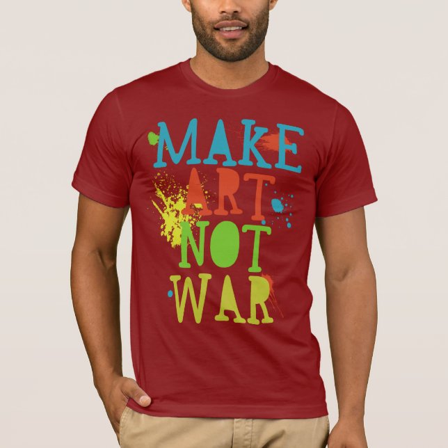 Camiseta faça a guerra da arte não (Frente)