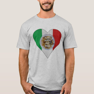Camiseta Faça a guerra da massa não o t-shirt italiano do