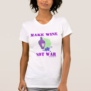 Camiseta Faça a guerra do vinho não