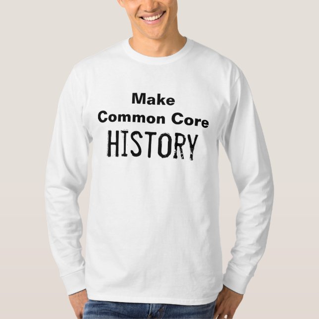 Camiseta Faça a história do núcleo comum (Frente)