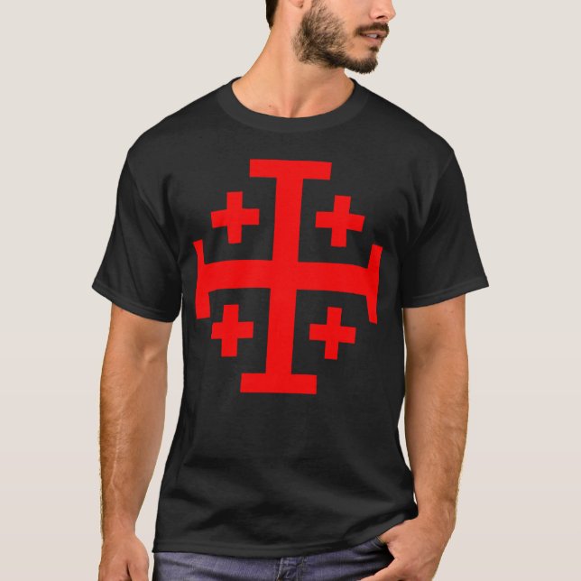 Camiseta Faça a Paz com o Cavaleiro Templário de Jerusalém  (Frente)