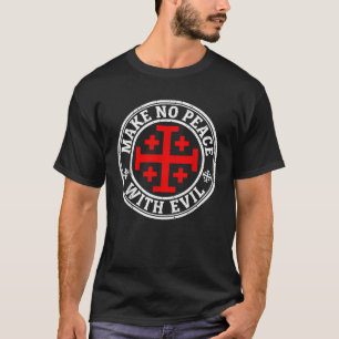 Camiseta Faça a Paz com o Cavaleiro Templário de Jerusalém