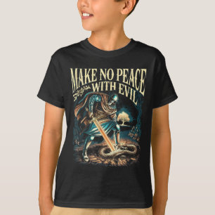 Camiseta Faça a Paz com o Mal Arcanjo Miguel Jesus Vá