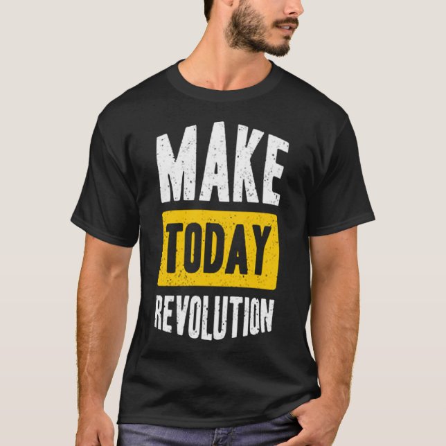 Camiseta Faça a revolução atual (Frente)