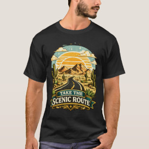 Camiseta Faça A Rota Panorâmica Deserto Vintage
