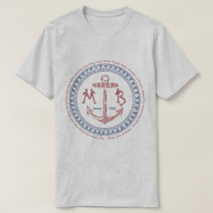 Camiseta Faça a sua própria âncora do vintage o monogram