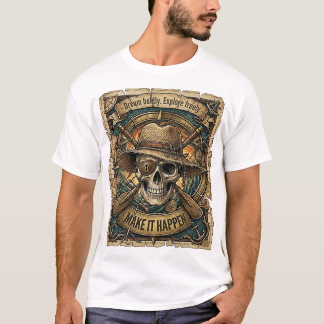 Camiseta Faça Acontecer – Conquiste o Horizonte (Frente)