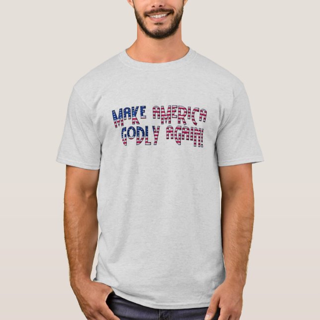 Camiseta Faça América divino outra vez (Frente)