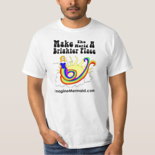 Camiseta Faça ao mundo um Promo mais brilhante da sereia d