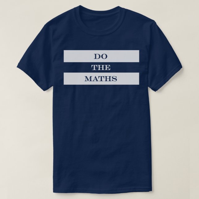 Camiseta faça as contas (Frente do Design)