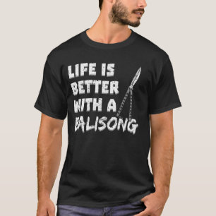 Camiseta Faca Balisong Batangas Borboleta Dobra Navalha