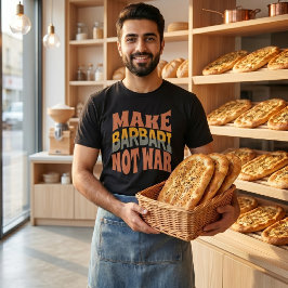 Camiseta Faça Barbari Não Guerra | Pão Árabe Persa