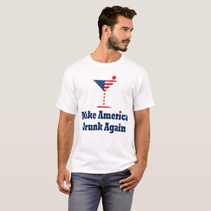 CAMISETA FAÇA BEBADO AMÉRICA NOVAMENTE
