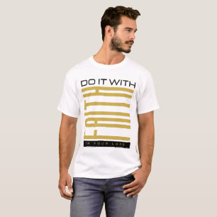 Camiseta Faça Com Fé Bíblico Unisex