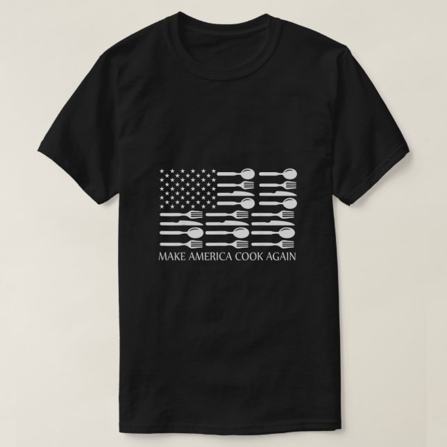 Camiseta Faça com que a América cozinhe de novo Cozinhar Ch (Frente do Design)