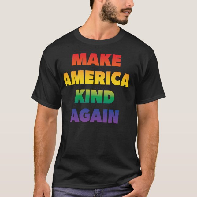 Camiseta Faça com que a América volte a orgulhar-se da incl (Frente)
