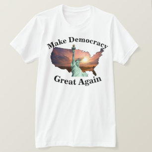 Camiseta Faça Com Que O Excelente Da Democracia Se Inscreva
