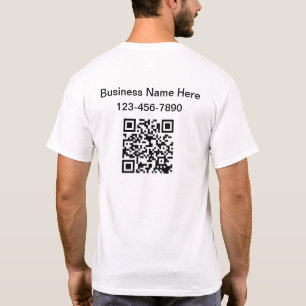 Camiseta Faça com que o seu próprio código QR da sua empres