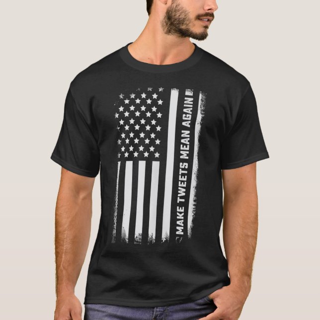 Camiseta Faça com que os tweets signifiquem novamente Engra (Frente)