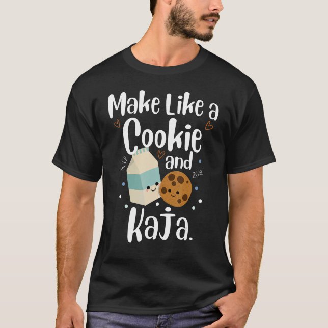 Camiseta Faça como um cozinheiro e Kaja Cute Language J (Frente)