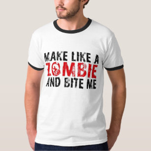 Camiseta Faça como um zombi