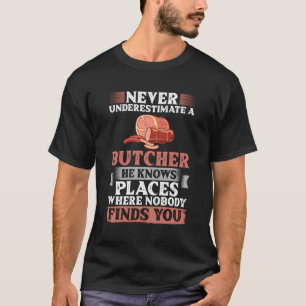 Camiseta Faca Comprada Faca Cortadora de Carne Carniceiro