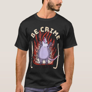 Camiseta Faça Crime Fofo Gay Opossum Possum Amante