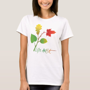 Camiseta Faça da Vida Arte, Seja um Artista da Vida, c/ Fol