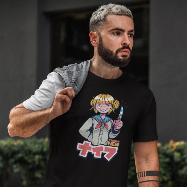 Camiseta Faca de Menina de Anime (Criador carregado)