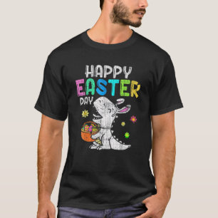 Camiseta Faca de Ovos Coelho T Rex Dia do Felz pascoa Dinos