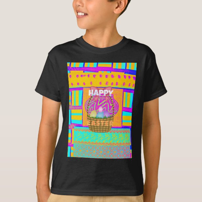 Camiseta Faca de Páscoa inspirada na África Ocidental e art (Frente)