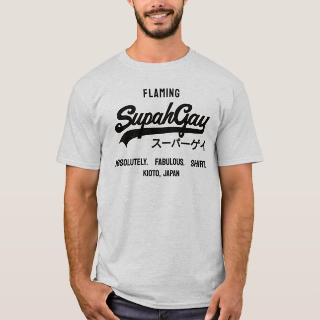 Camiseta Faça dele seu Supah Gay T-Shirt (Frente)