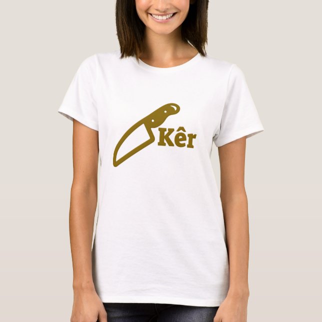 Camiseta Faca e o texto kêr (Frente)