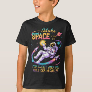 Camiseta Faça Espaço Em Sua Vida Para Jesus Cristo Cristão