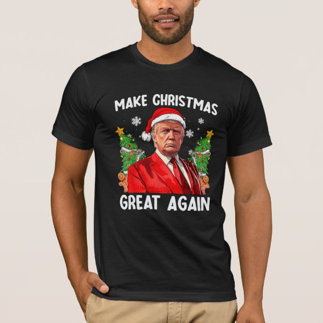 Camiseta Faça Excelente de Natal de novo, Trump Tee (Frente)
