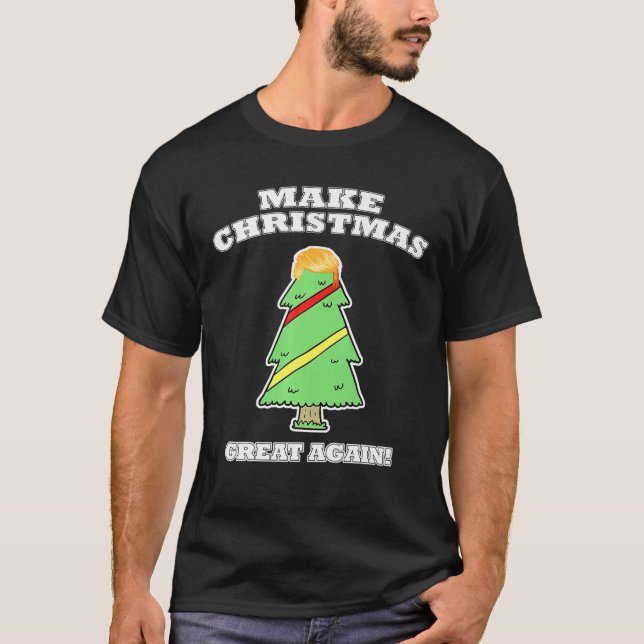 Camiseta Faça Excelente De Natal Mais Uma Vez Em Árvore Com (Frente)
