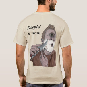 Camiseta Faca grega dos Cyclops que barbeia o t-shirt da
