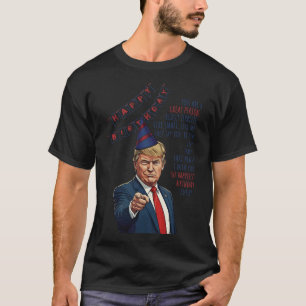 Camiseta Faça Meu Aniversário Grande Novamente Donald Trump