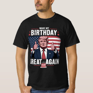 Camiseta Faça Meu Aniversário Ótimo Novamente Engraçado Tru