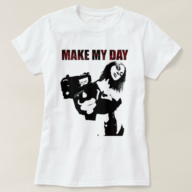 Camiseta Faça meu dia (Frente do Design)