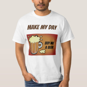 Camiseta faça meu dia um bebendo engraçado