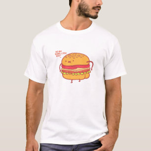 Camiseta Faça meu t-shirt básico grande do branco do zazz