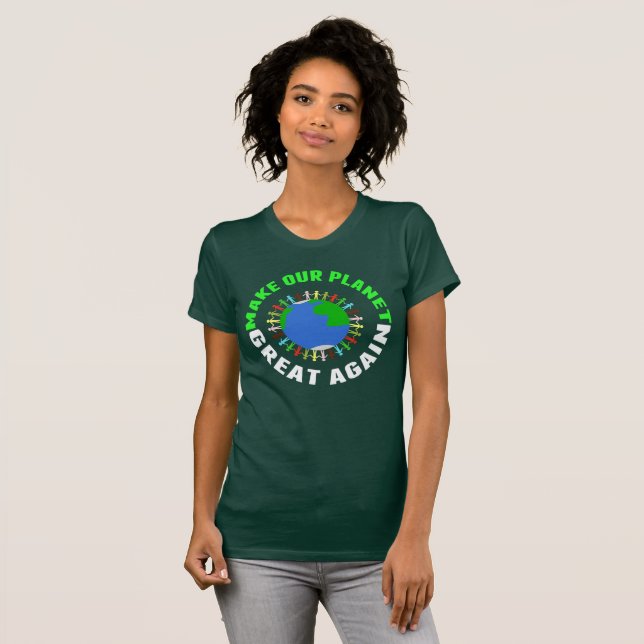 Camiseta Faça nosso Excelente do planeta novamente (Frente Completa)